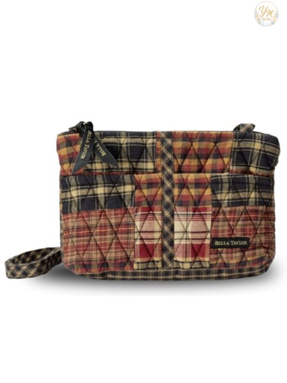 Quilted Patchwork Wallet Crossbody Purse Mini Handbag Women Travel